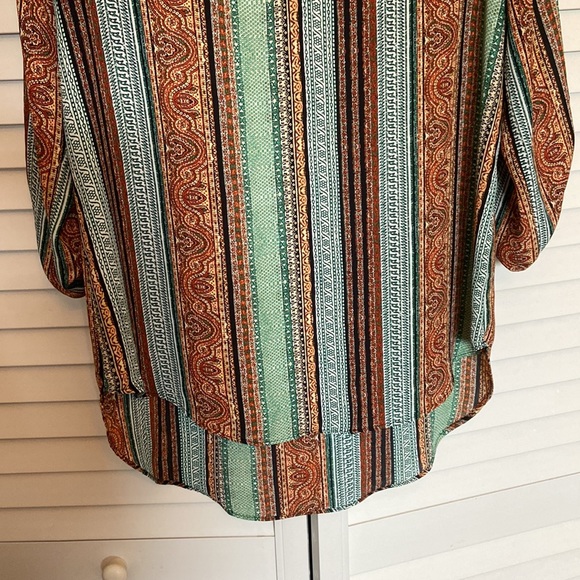 NWT Cato Long Sleeve Print Top - Picture 4 of 4